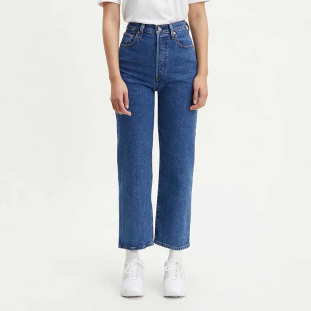 Levi's Ribcage Straight Ankle High Rise Denim Jeans Women's Size 29